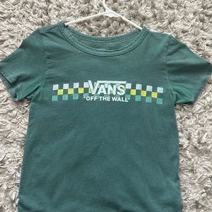 Green colored vans short sleeved shirt
